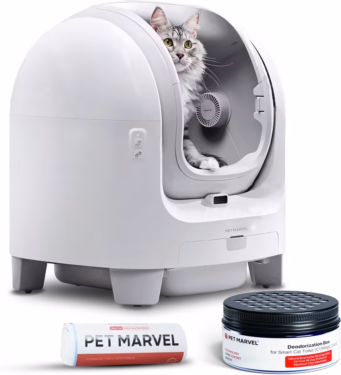 Automatische kattenbak + afvalzakken