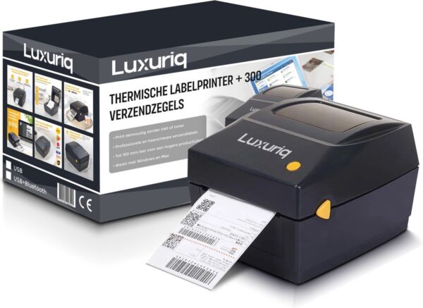 Verzendlabelprinter in doos