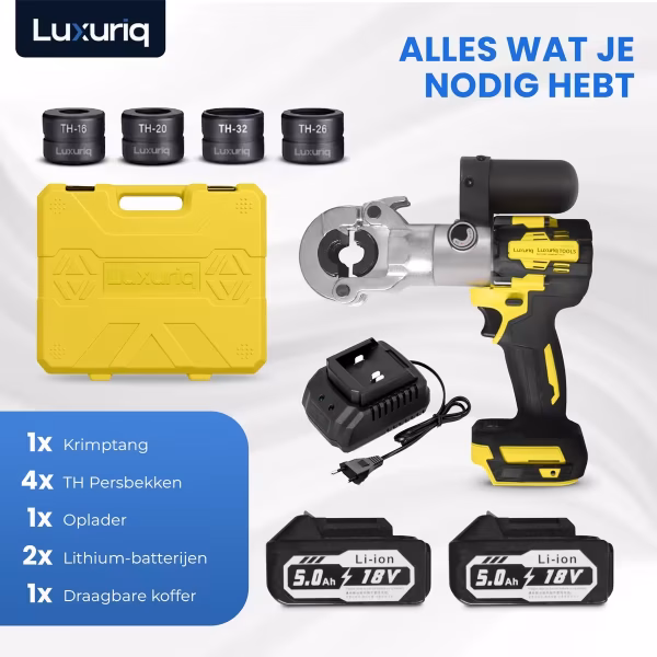 Accu perstang Luxuriq inbegrepen