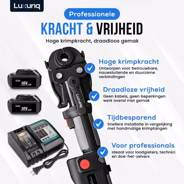 Perstang op accu voor Uponor